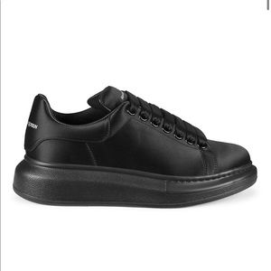 SOLD Alexander McQueen Satin Oversized Sneaker - Black - 37.5 - NWT